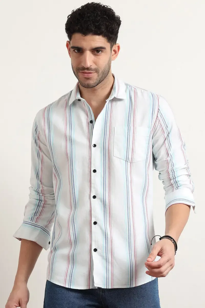 Cotton Striped Shirt for Men