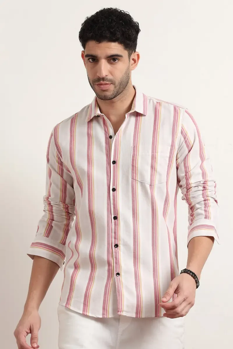 Cotton Striped Shirt for Men