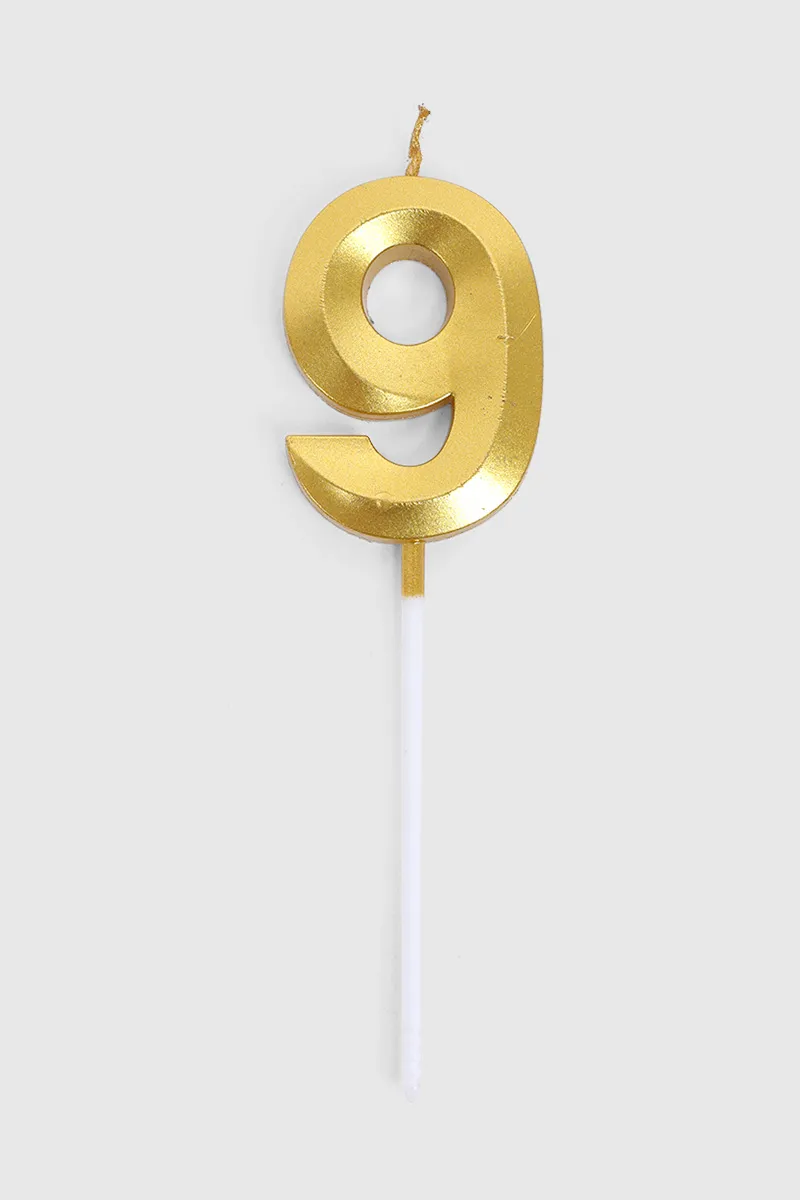 Birthday Candle Number Nine - (Gold) 027573GOL(NI
