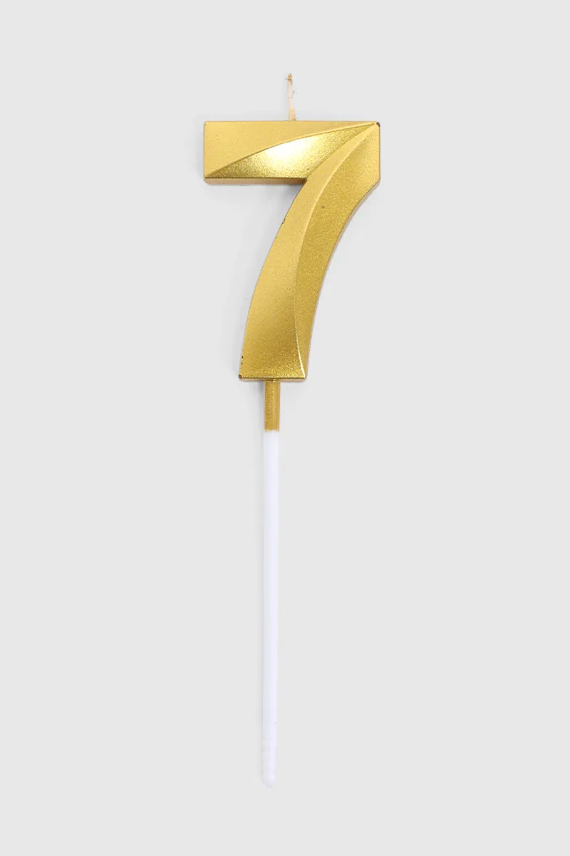 Birthday Candle Number Seven - (Gold) 027573GOL(SE