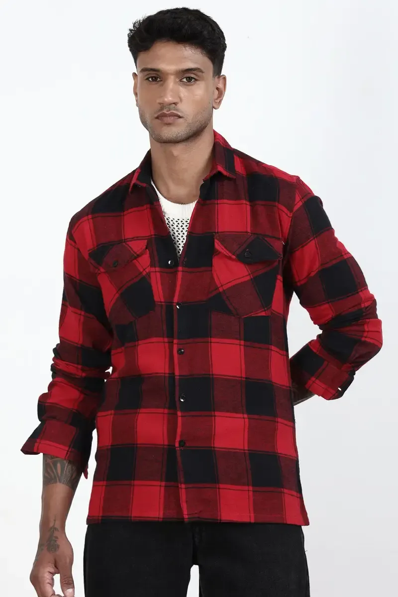 Men's Checkered Regular Fit Shirt
