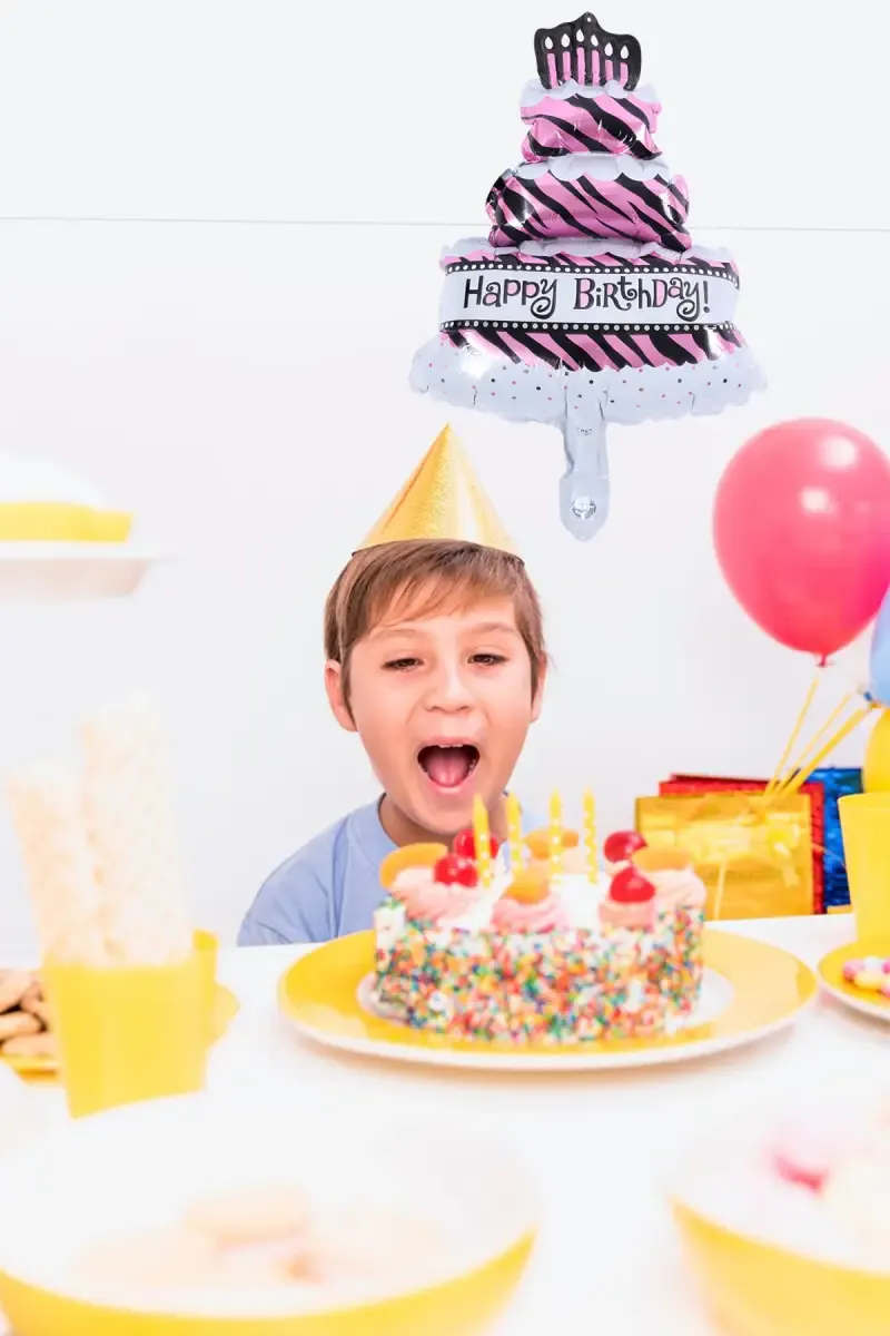 Cake Balloon for Birthday Party (14 Inches, 3 Tire)