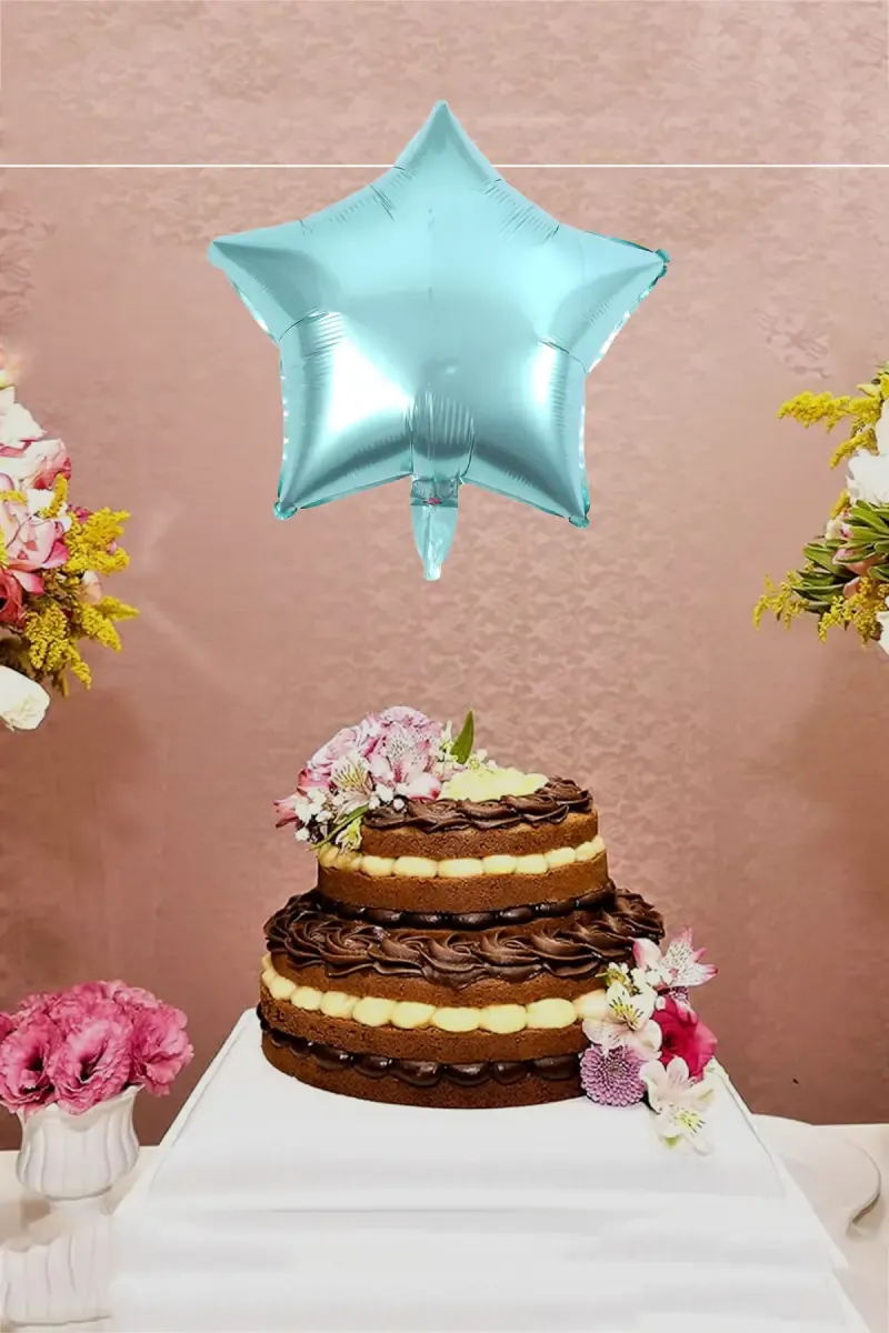 Star Shaped Balloon for Party (Foil, Green, 18 Inches)