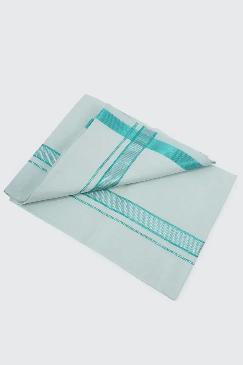 Cotton Dhoti with Matching Border for Men