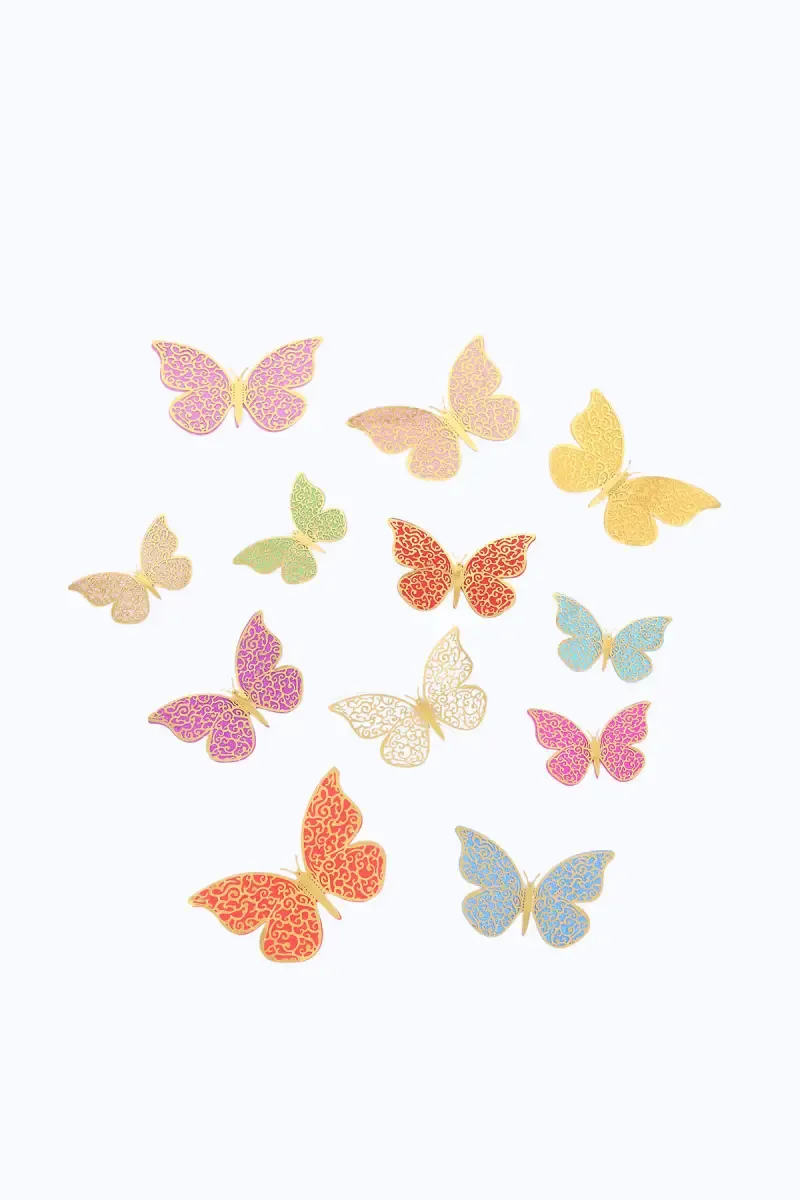 3D Butterfly for Home Decor- 12 Pcs