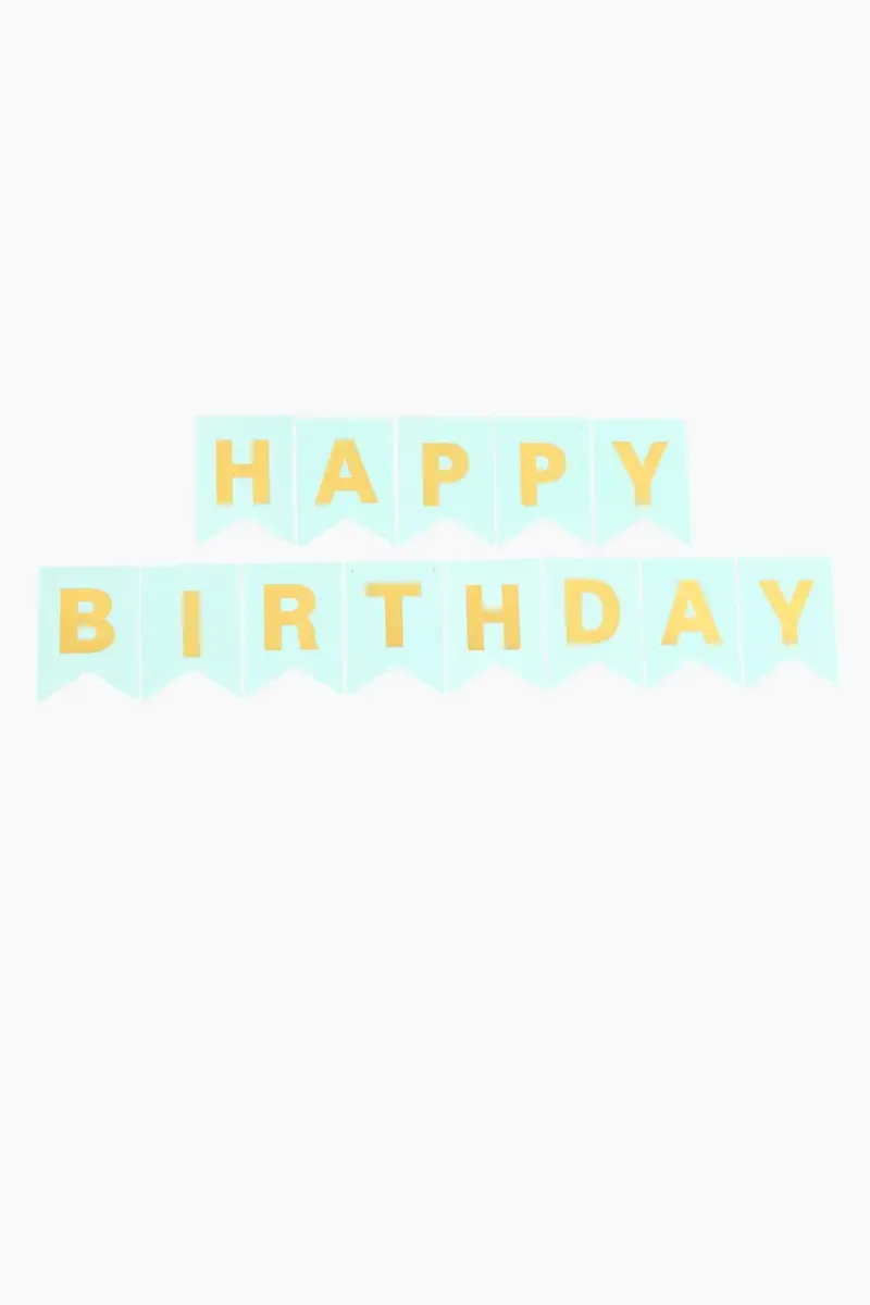 Happy Birthday Letter Banner - 13 Pcs 027718GRE2