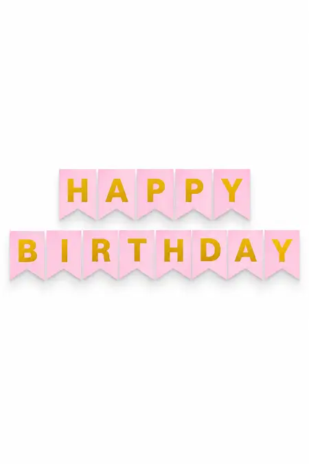 Happy Birthday Letter Banner - 13 Pcs 027718PIN2
