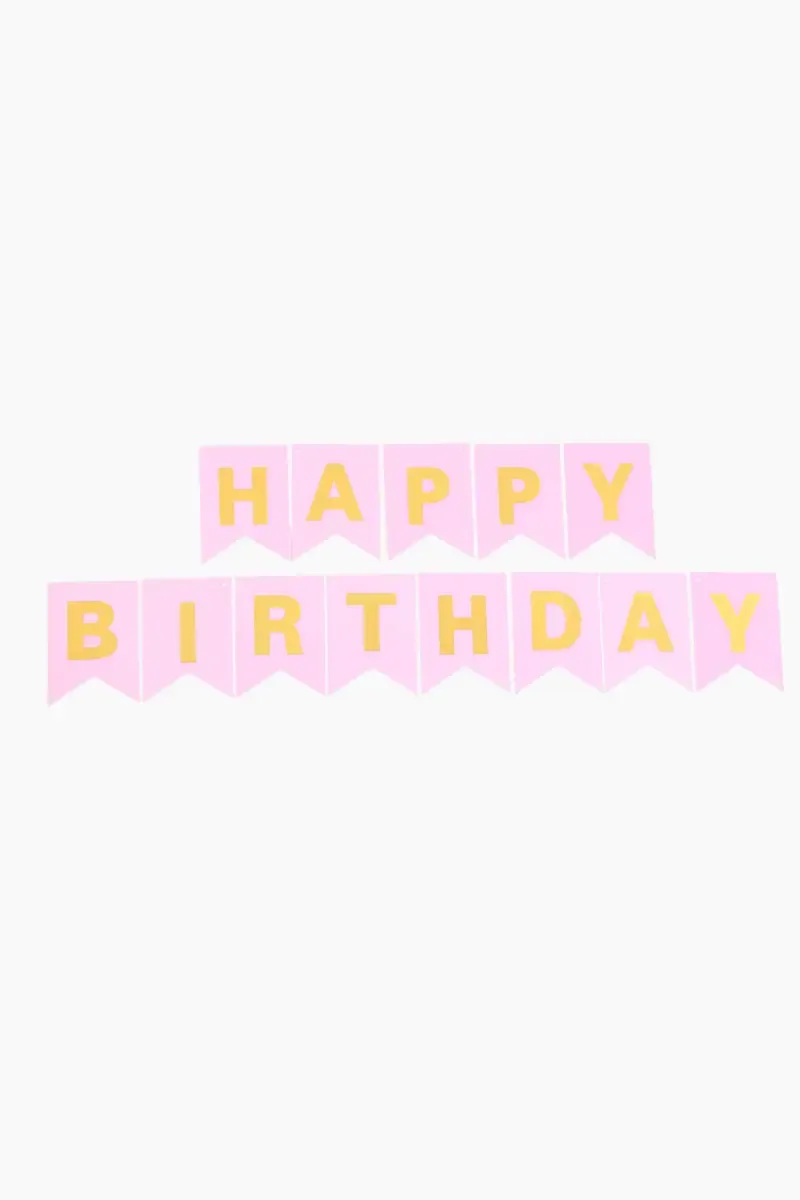 Happy Birthday Letter Banner - 13 Pcs 027718PIN2