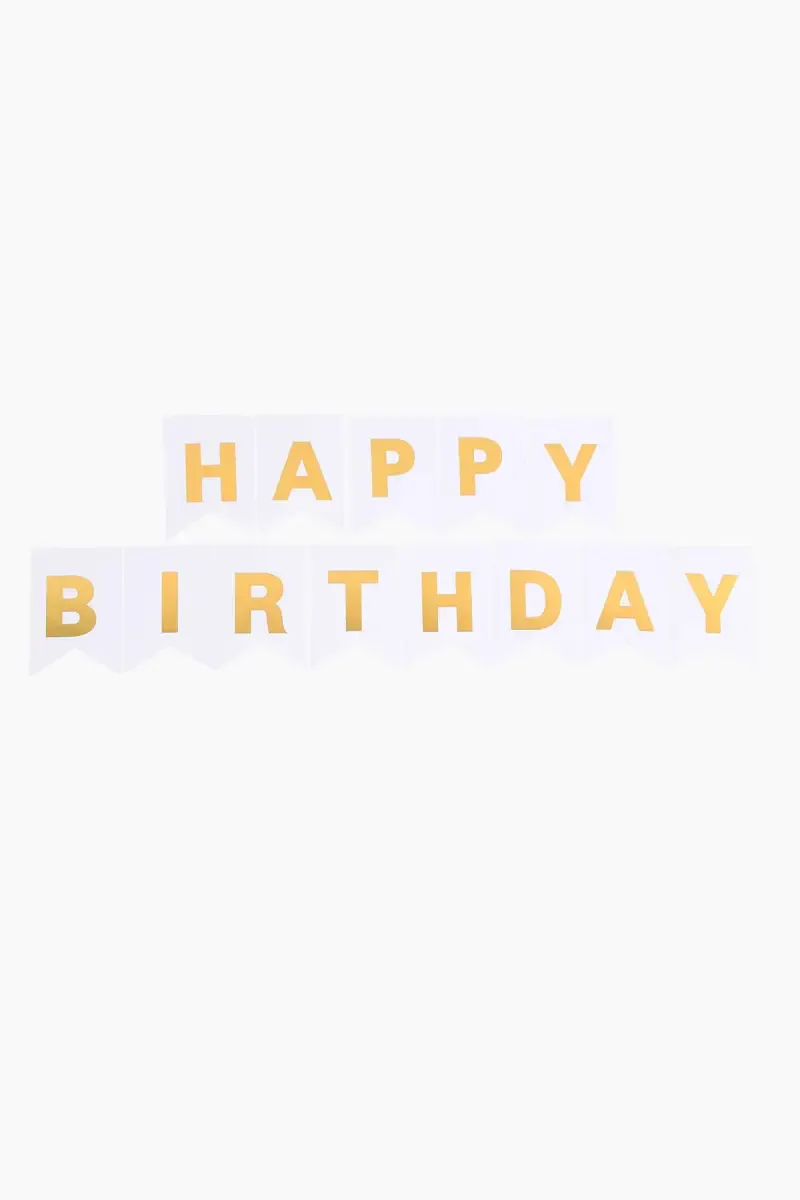Happy Birthday Letter Banner - 13 Pcs