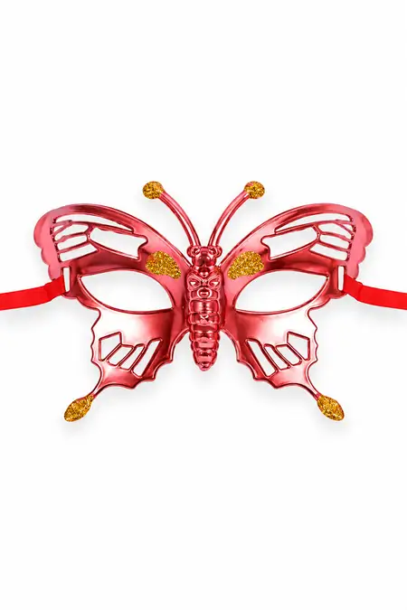 Butterfly Eye Mask for Party (Red)