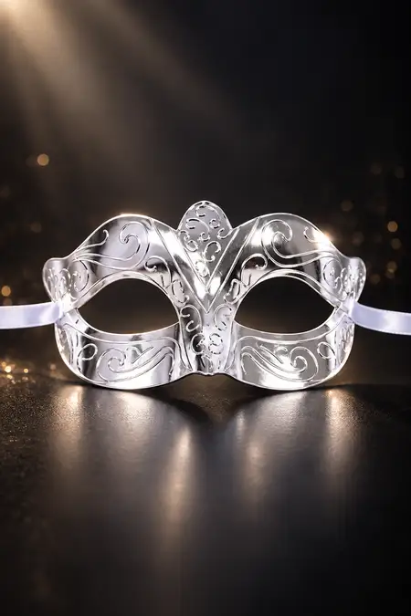Fancy Eye Mask for Party (Silver)