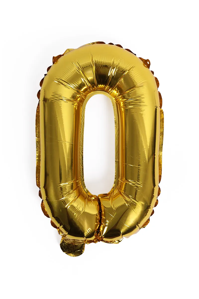 Number Foil Balloon for Party Decoration (Number '0') 027763GOL0