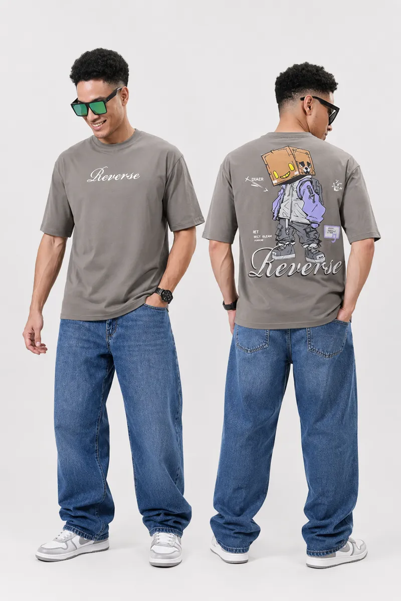 Men's Printed Drop Shoulder T-shirt