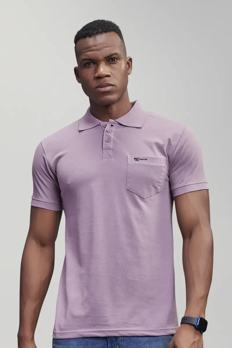 Men's Cotton Blend Polo T-shirt 0278413XLPUR