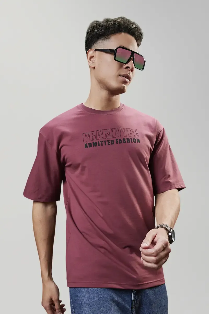 Drop Shoulder Printed T-shirt for Men