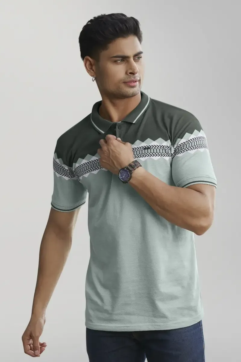 Printed Polo T-shirt for Men 0278592XLGRE