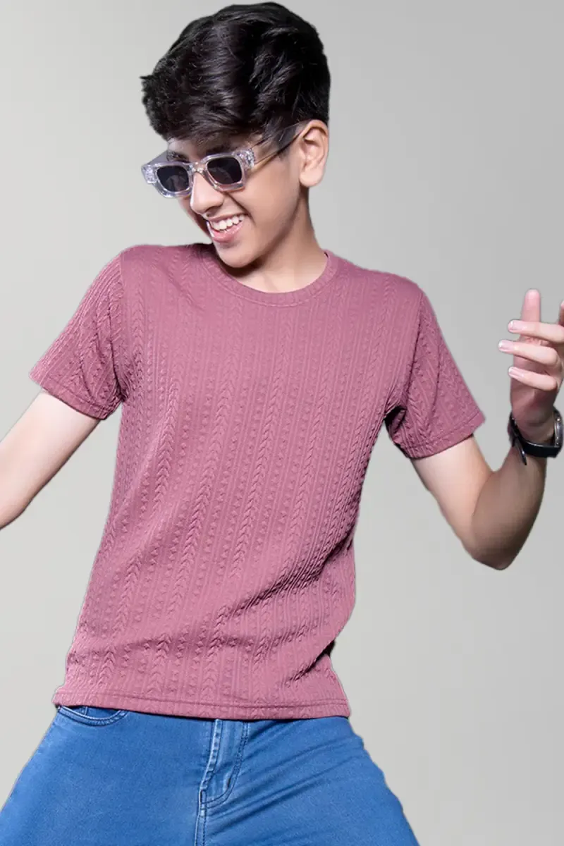 Boy's Cotton Lycra Round Neck T-shirt  027870910YRSPIN