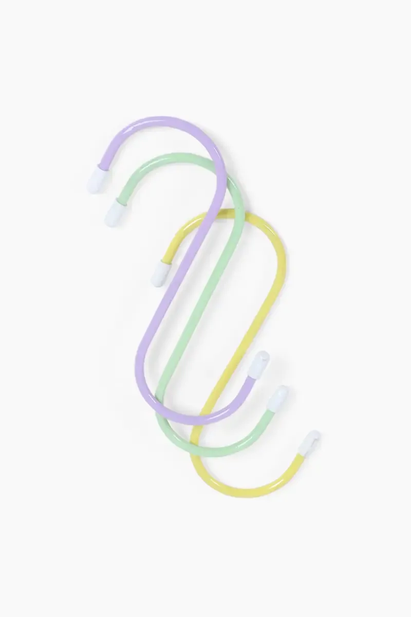 Iron S Hooks, 3 Pcs - 5" (Assorted Color)