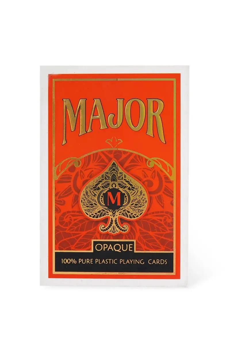 Major Opaque Playing Cards – (Red & Gold)
