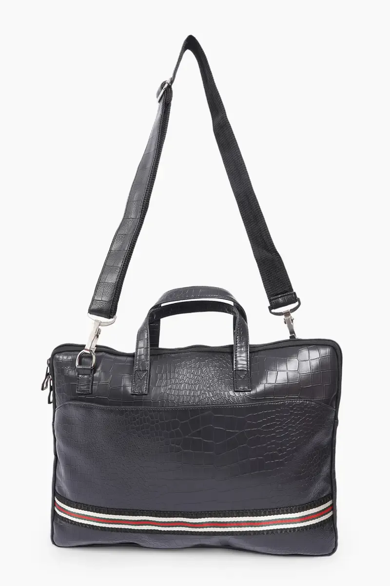 Premium PVC Leather Shoulder Laptop Bag for Men