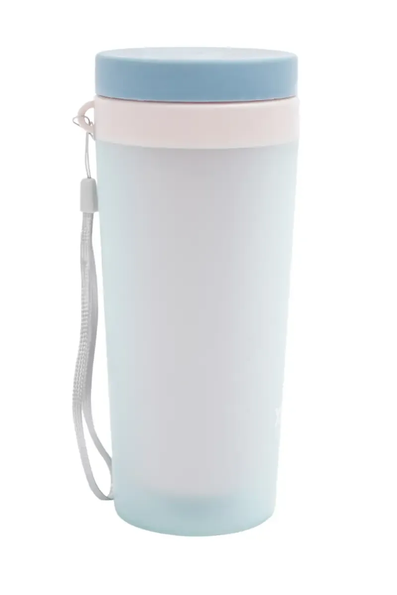 Plastic Cylindric Water Bottle - 300 ml 027981BLU300ML