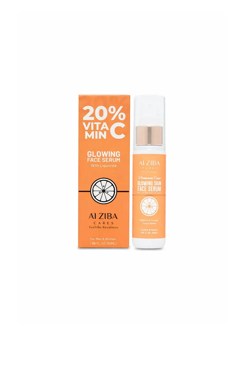 Glowing Skin Face Serum with 20% Activated Vitamin C & liquorice - 50 ml