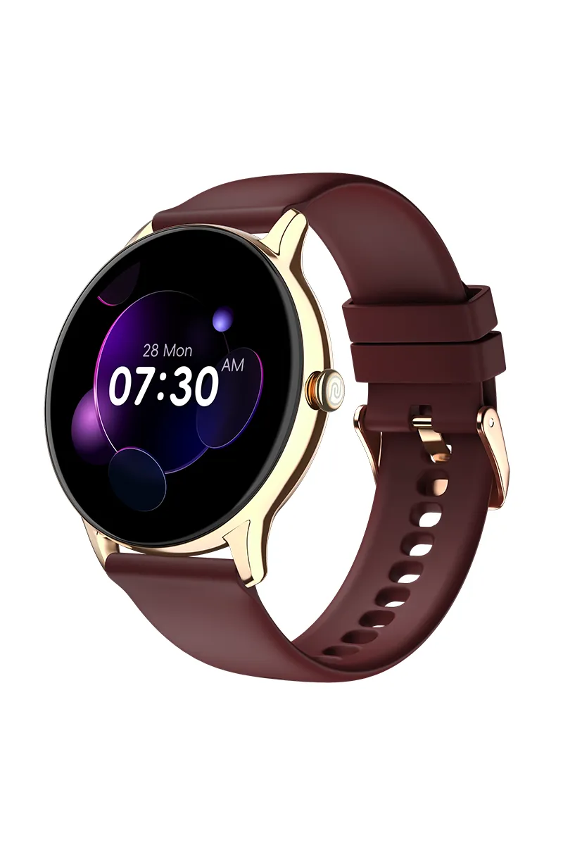 Noise Twist Go 1.39" Smartwatch with BT Calling, Metal Build, IP68, 100+ Sports Modes (Gold Wine)