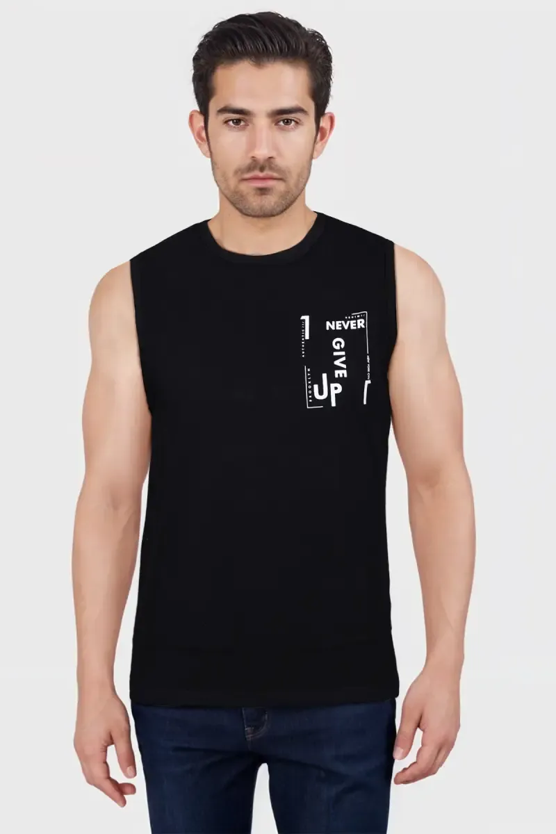 Men's Cotton Printed Tank Top 028113LBLA