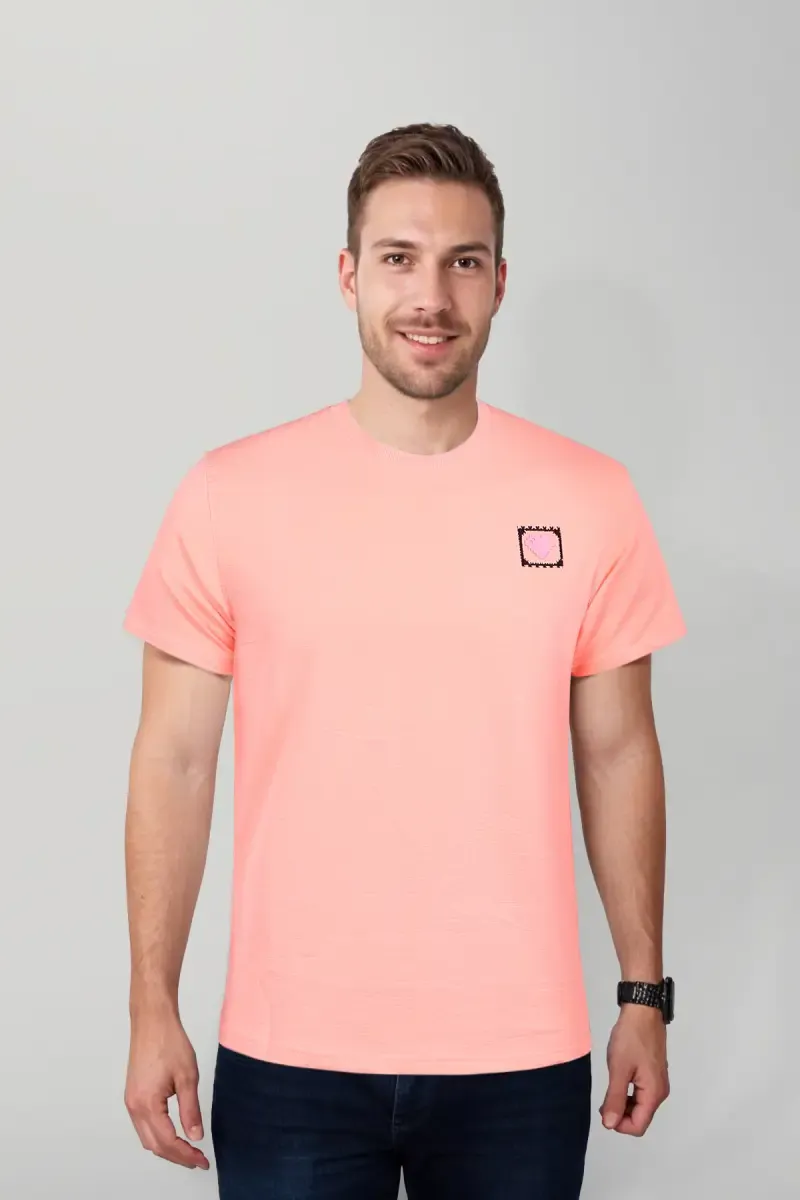 Men's Cotton Printed Casual T-shirts 028142XLPIN