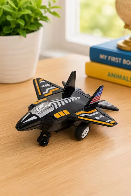 Fly High Raptor Press and Go Action Plane Toy - (Black) 028189BLA