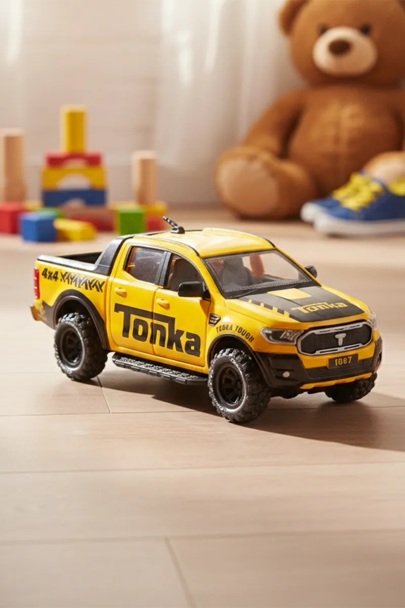 Tonka Tough 4x4 Pickup Truck Toy for Kids - (Yellow)