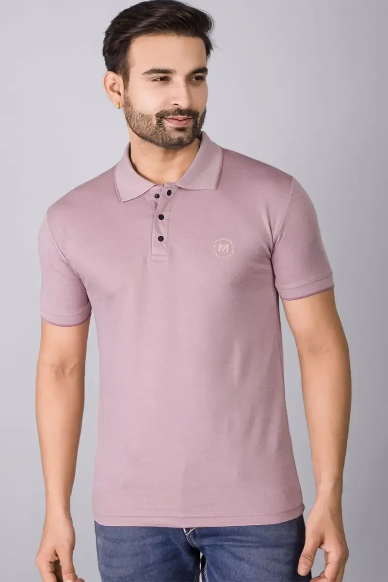 Cotton Regular Fit Polo T-shirt for Men 028207XLDUSPIN