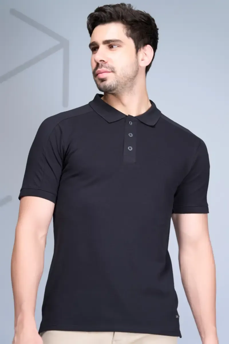 stein POLO HALF SLEEVE SHIRT(20SS) Men's Solid Half Sleeve Polo T-shirt