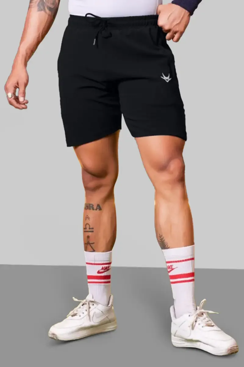 Men's Poly Blend Regular Fit Shorts 028251BLA3XL