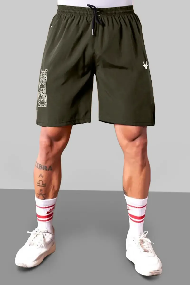 Men's Printed Mid-Rise Shorts 028252OLIXL