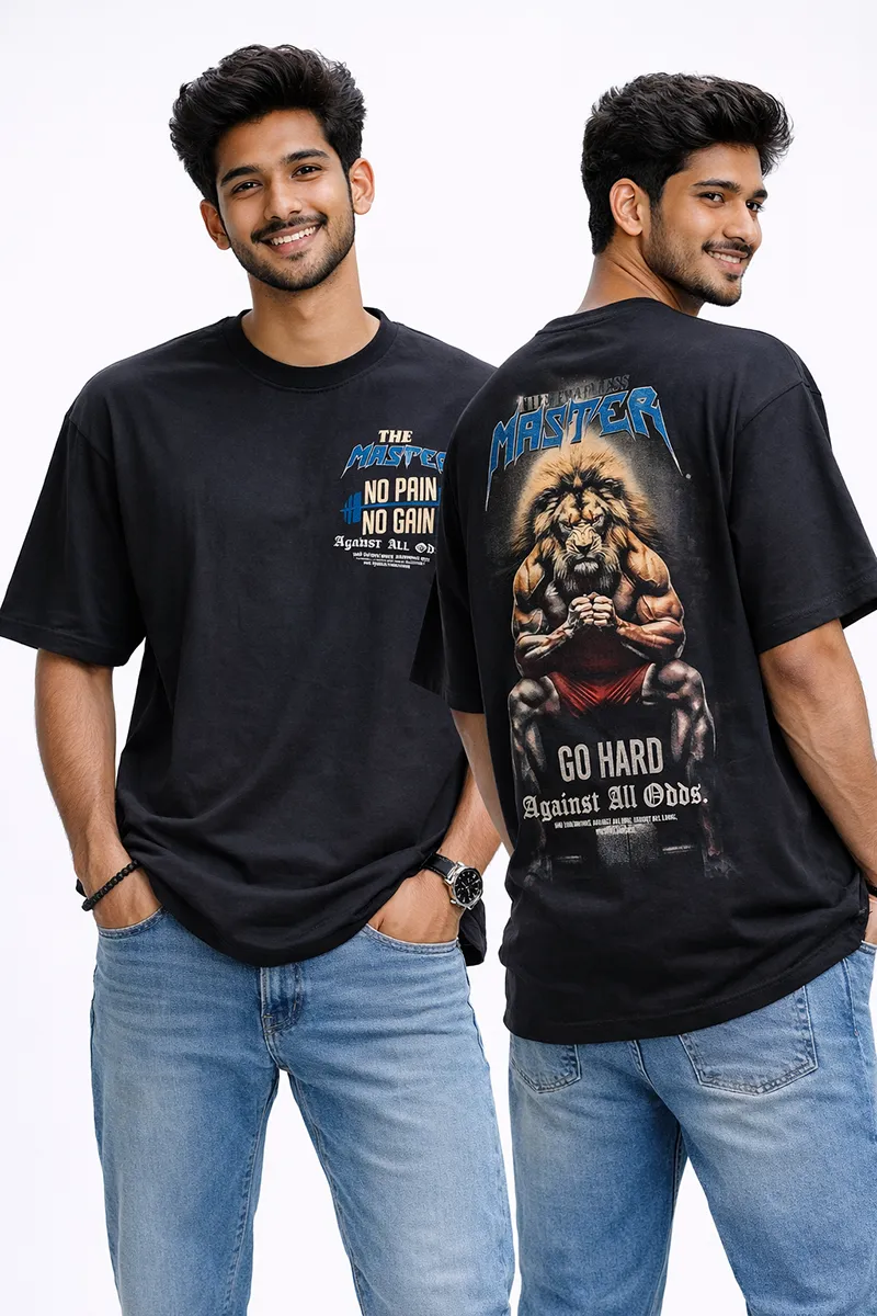 Printed Drop Shoulder T-shirt for Men