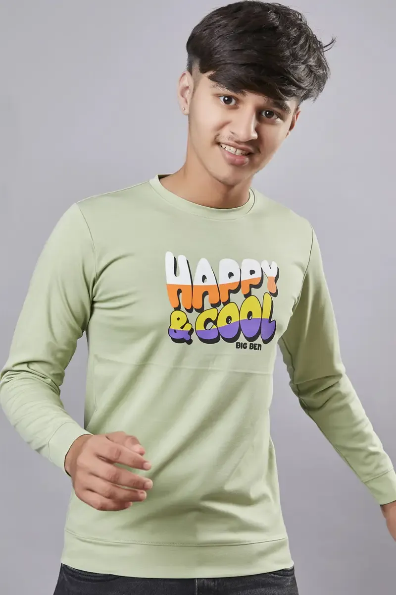 Typography Printed Cotton T-shirt for Boys 028311910YRSGRE