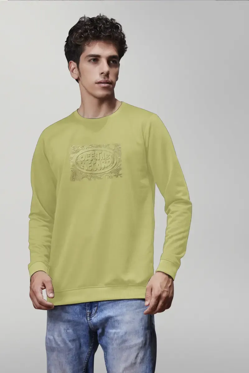 Cotton Blend Full Sleeve T-shirt for Men 02839638OLI