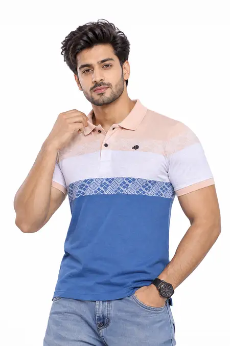 Men's Polo Neck Casual T-shirt