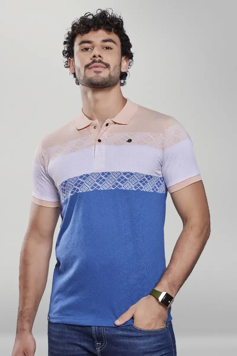 Men's Polo Neck Casual T-shirt