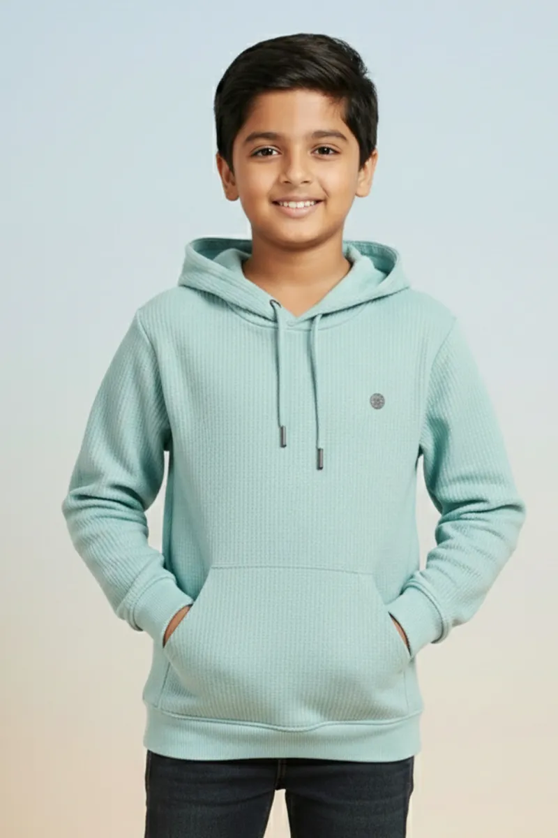 Self Design Full Sleeve Hoodie for Boys
