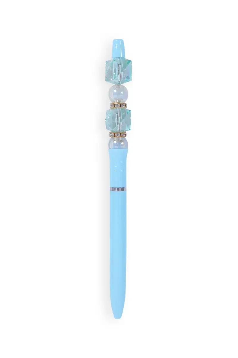 Elegant Crystal Bead Ball Pen - Pack of 1 028435BLUPACOF1