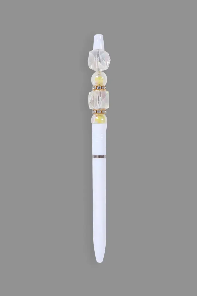 Elegant Crystal Bead Ball Pen - Pack of 1 028435WHIPACOF1