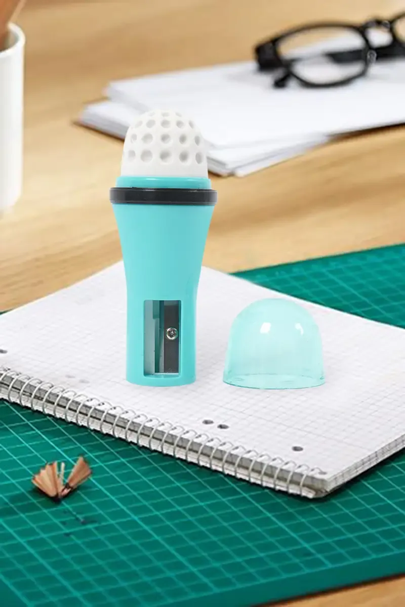 2 In 1 Eraser & Sharpener (Aqua) - Pack of 1