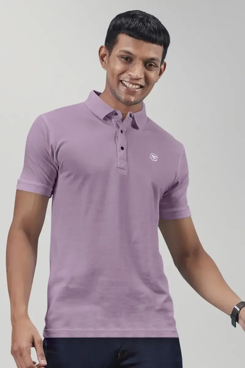 Men's Cotton Blend Polo T-shirt 0284514XLDUSPIN2