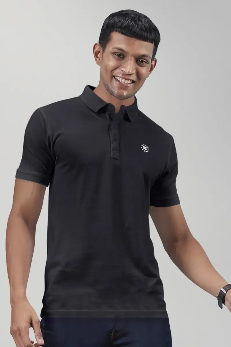 Men's Cotton Blend Polo T-shirt 0284515XLBLA2