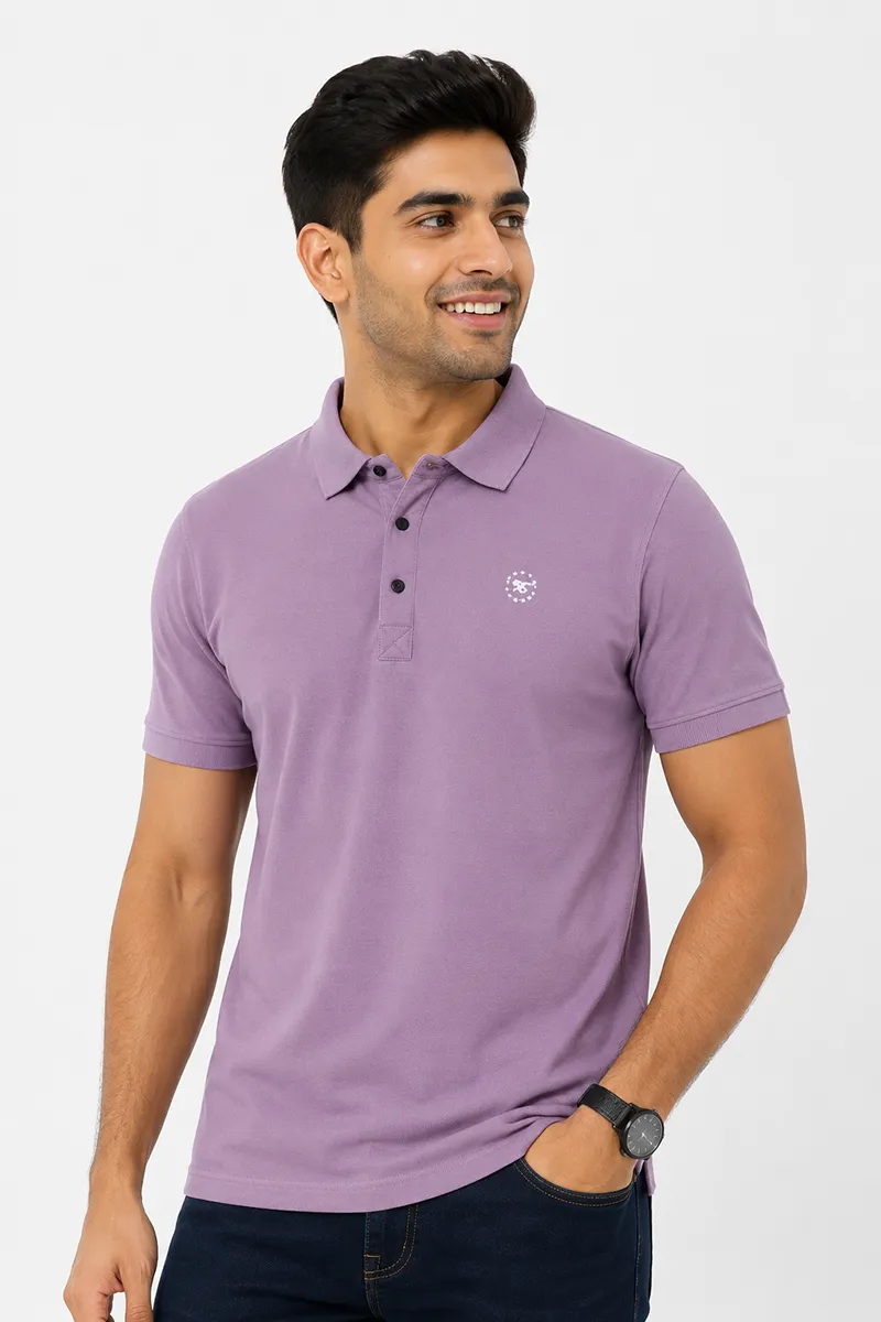 Men's Cotton Blend Polo T-shirt 0284515XLDUSPIN2