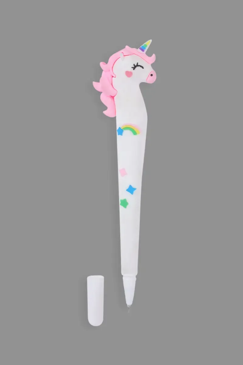 Unicorn Horse Gel Pen (White) - Pack of 1 028527WHIPACOF1