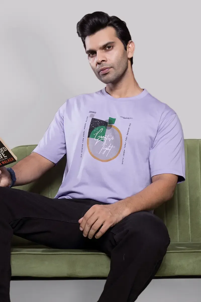 Men's Printed Half Sleeve Casual T-shirt 0285395XLLAV