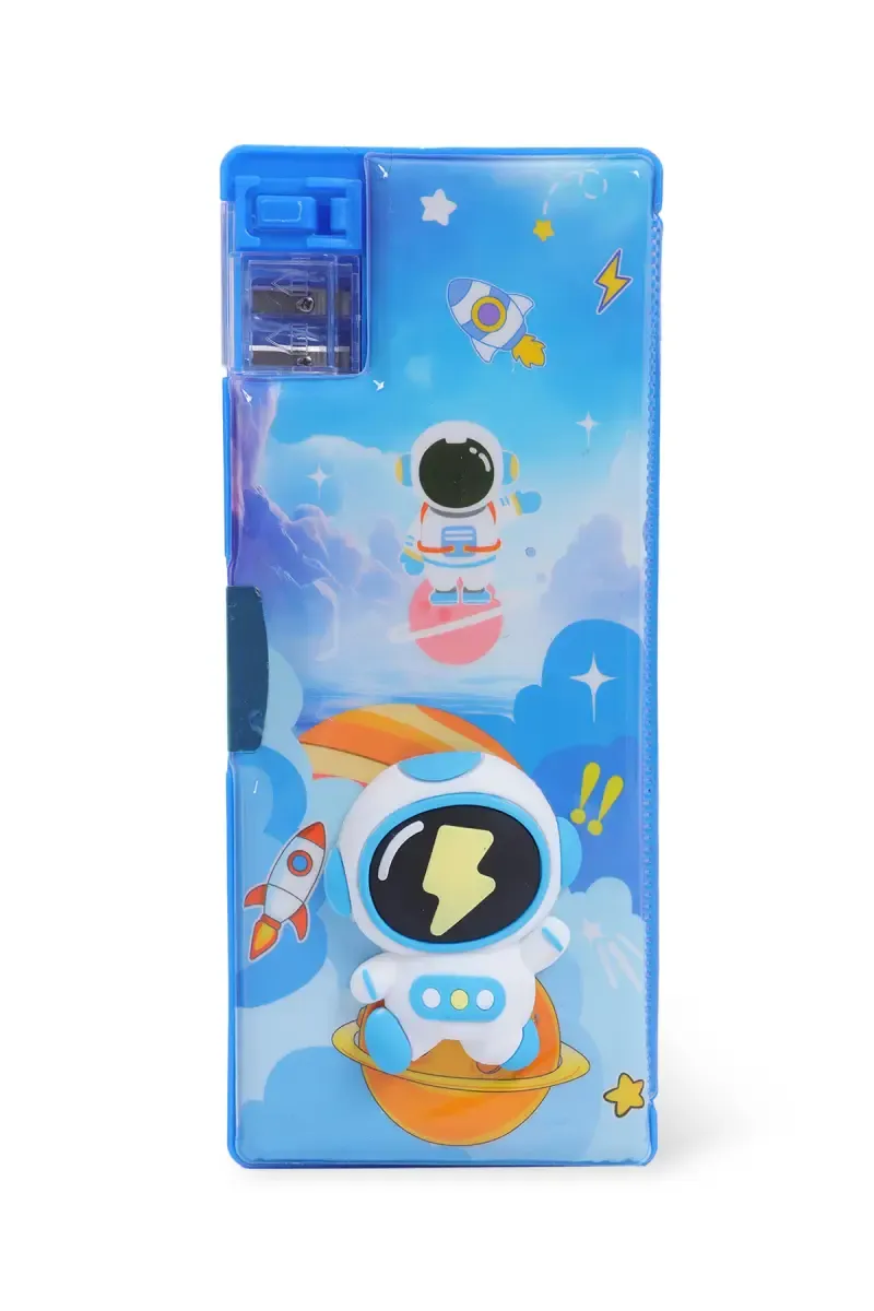 Stationary Pencil Box for Kids (Astrounaut- Multicolor) - Pack of 1 028547ASTMUL